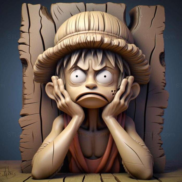 Games (monkey luffy 4, GAMES_17372) 3D models for cnc